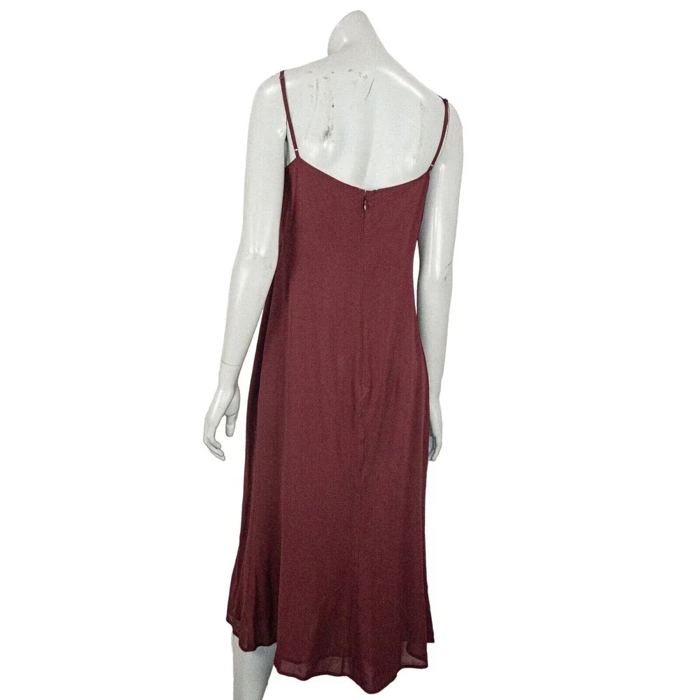 Reformation Burgundy Midi Dress - Picture 2 of 7